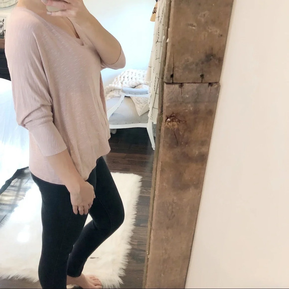 Sadie & Sage Large dusty rose dolman sleeve top - Picture 4 of 6